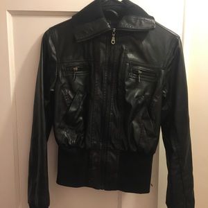 pLeather jacket
